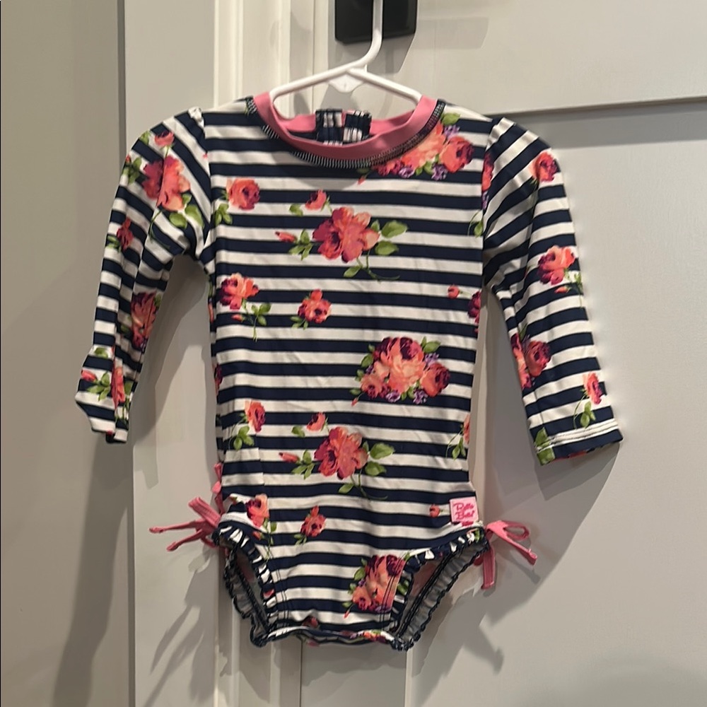 5 for $20 || ruffle butts floral rashguard 12-18MOS